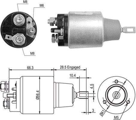 MAGNETI MARELLI Magneettikytkin, käynnistin 940113050447